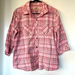 Woolrich Women’s Button Down Top Plaid Size Large